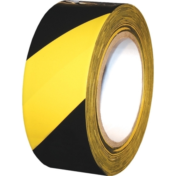 Electriduct Hazard Safety Adhesive Tape- 3" x 10ft(5 rolls)- Yellow/Black TAPE-FST-3-10-5PK